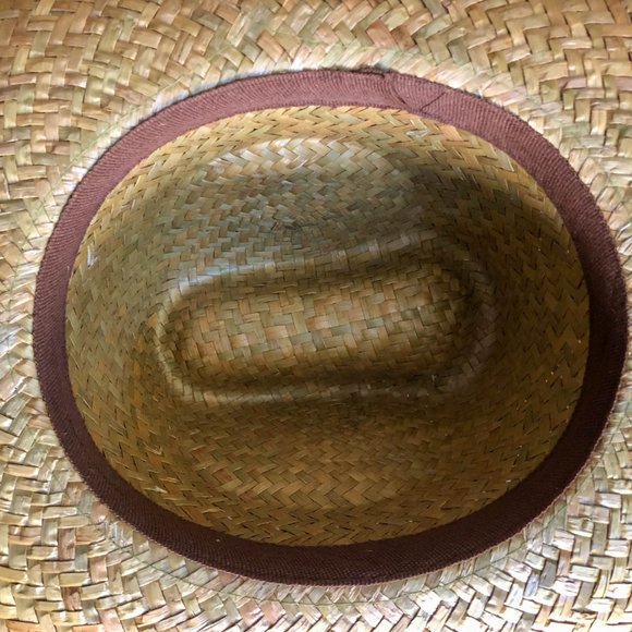 Western Cowboy Cowgirl Unbranded Brown Straw Hat - Picture 4 of 4